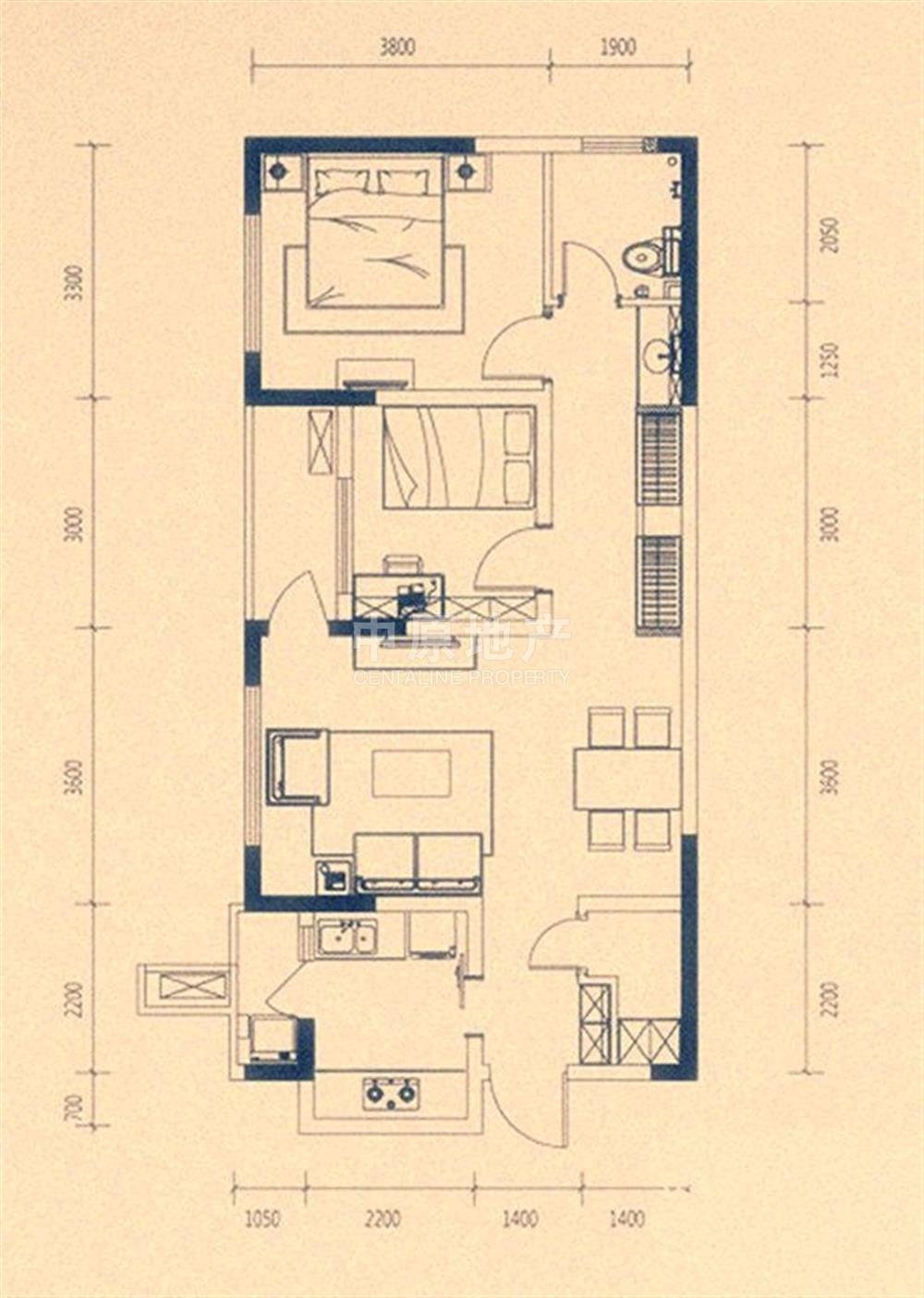 万科朗润园 装修两房 采光明亮 带家电出售 拎包入住